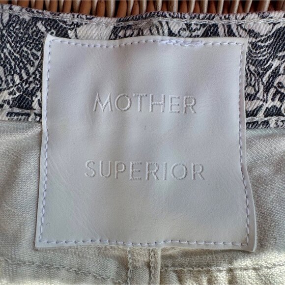 MOTHER The Hustler Ankle Jeans Women's 26 French Fairy Tale Black & White Pants - Picture 7 of 12